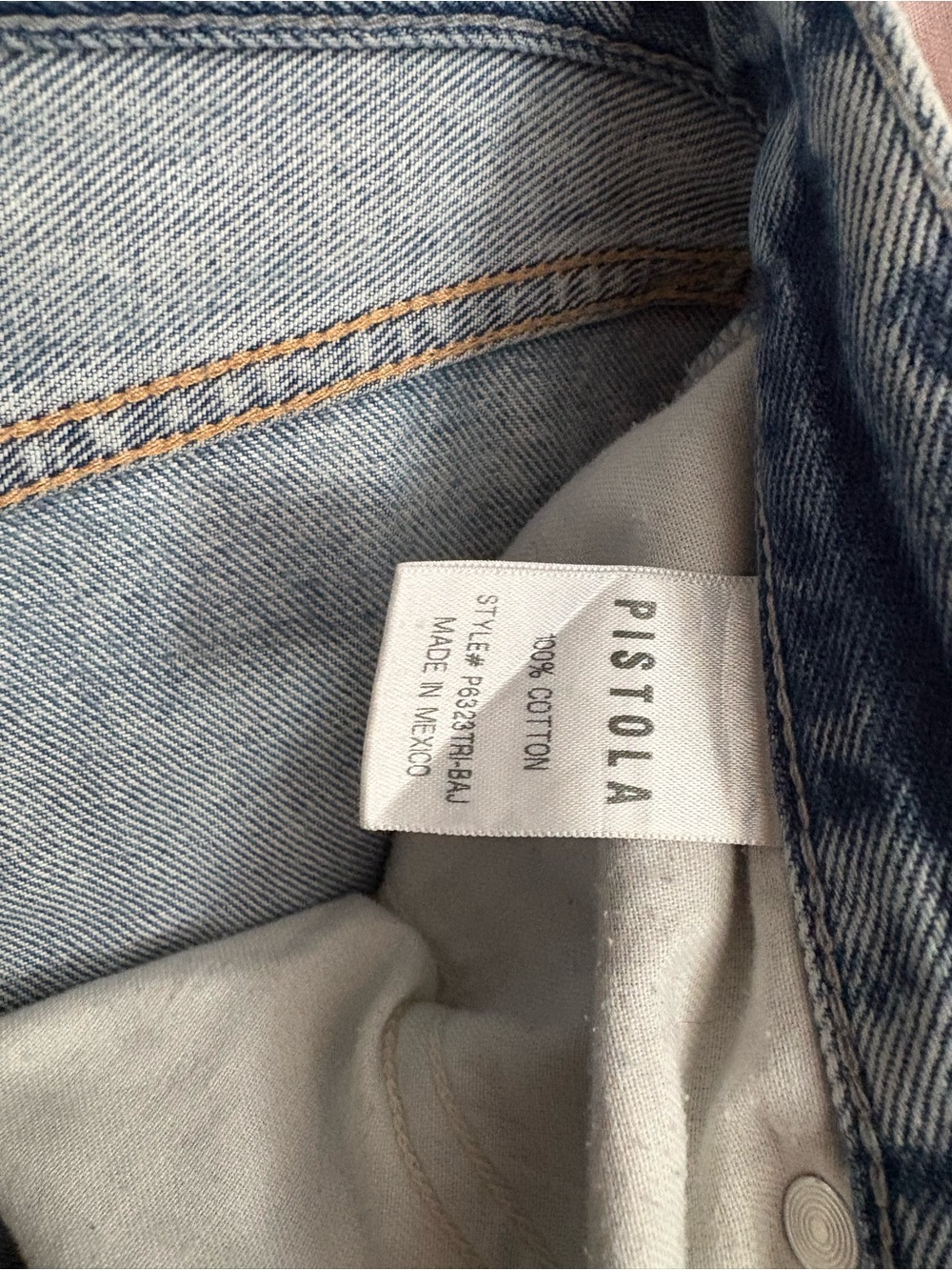 Pistola Cassie Super High Rise Straight Crop Jeans – Baja Wash - Picture 7 of 7